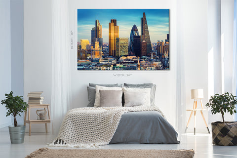 Impression sur toile - The Bank District of Central London Skyline #E0272