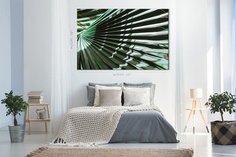 Canvas Print -  Sunlight At Green Palm Branch #E0715