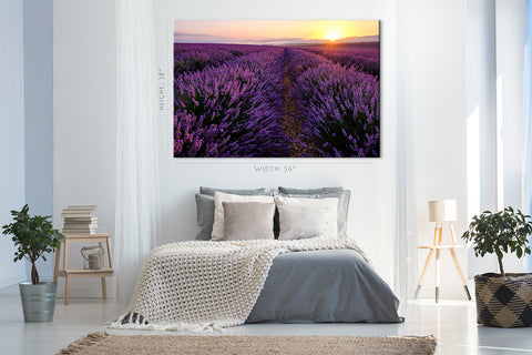 Canvas Print -  Lavender Field At Sunrise #E0785