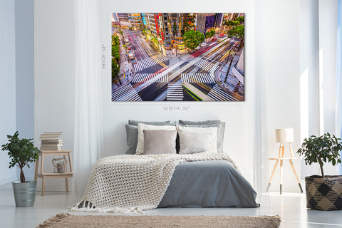 Canvas Print -  Ginza Crosstown Cityscape, Tokyo, Japan #E0494