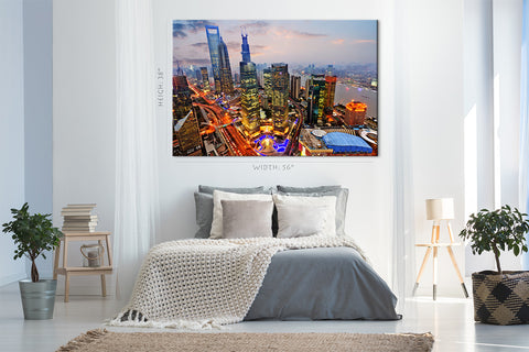 Canvas Print -  Lujiazui Cityscape, Shanghai, China #E0464