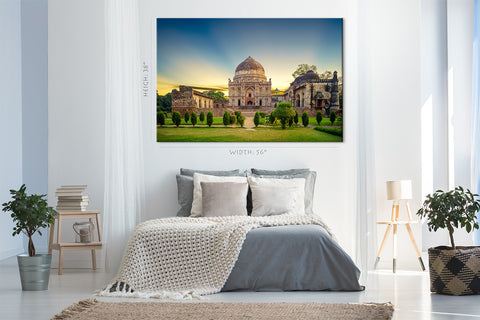 Canvas Print -  Bara Gumbad At Lodi Garden, New Delhi, India #E0453