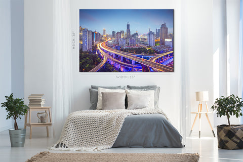 Canvas Print -  Aerial View Of Shanghai, China #E0472