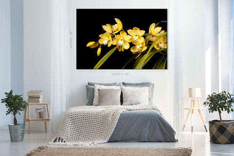 Impression sur toile - Brunch orchidée jaune #E0683