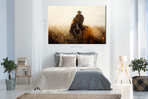 Impression sur toile - Western Cowboy Portrait #E0923