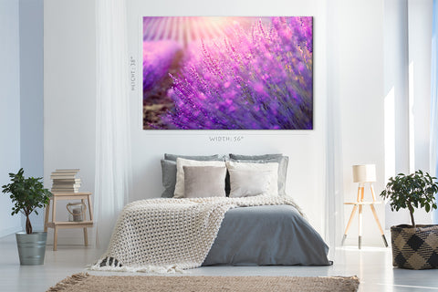 Impression sur toile - Fleurs de lavande en fleurs #E0791