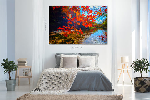 Canvas Print -  Colorful Autumn Tree #E0878