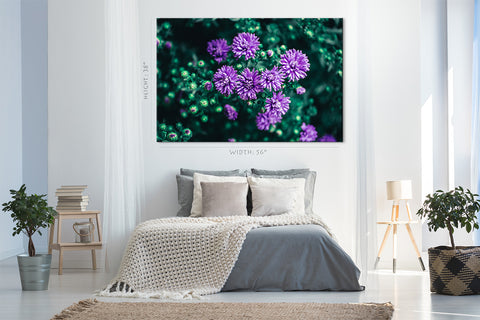 Canvas Print -  Purple Wild Meadow Flowers #E0823