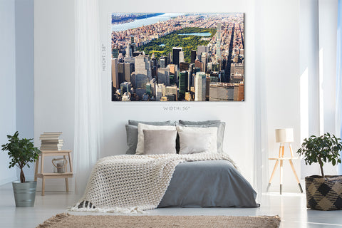 Canvas Print -  Aerial View Of The Central Park In Midtown, New York #E0399