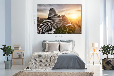 Canvas Print -  Wangjing Soho At Night, Beijing, China #E0423