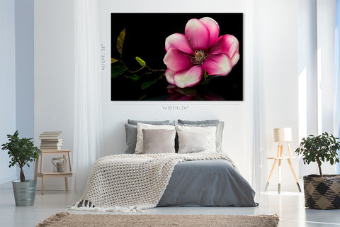 Impression sur toile - Fleur rose tropicale #E0666