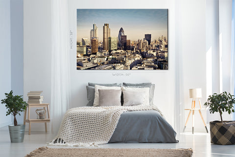 Impression sur toile - Skyline de la ville de Londres #E0261