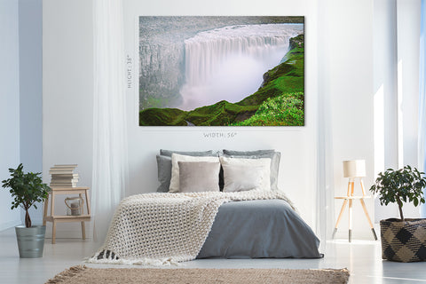 Canvas Print -  Aerial View Of Dettifoss Waterfall, North Iceland #E0506