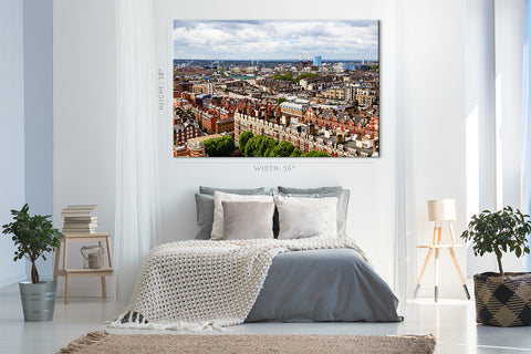 Impression sur toile - Vue aérienne Westminster London #E0266