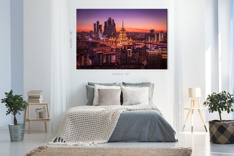 Impression sur toile - Skyline de Moscou #E0321