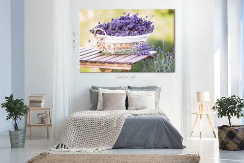 Canvas Print -  Harvesting Of Lavender #E0784