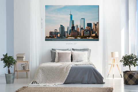 Impression sur toile - Panorama des gratte-ciel de Manhattan, New York #E0406