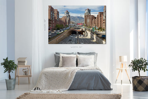 Impression sur toile - Paysage urbain de Téhéran #E0276