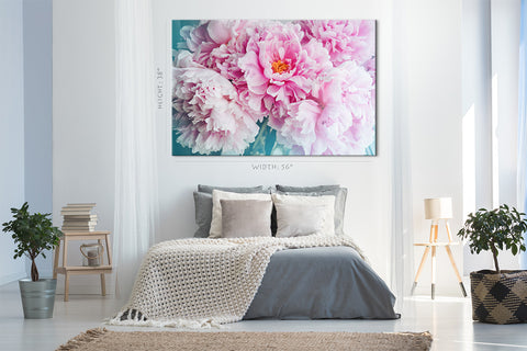 Canvas Print -  Bunch Of Pink Peonies #E0799