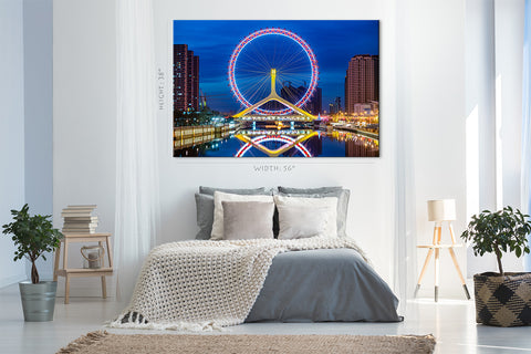 Impression sur toile - L'horizon des yeux de Tianjin #E0302