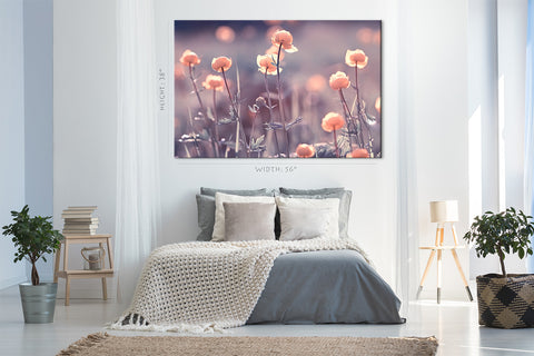 Impression sur toile - Belles petites fleurs au printemps #E0633