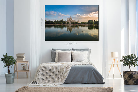 Impression sur toile - Kolkata Victoria Memorial Skyline #E0282