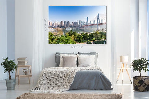 Canvas Print -  Yangtze River Bridge, Chongqing, China #E0316