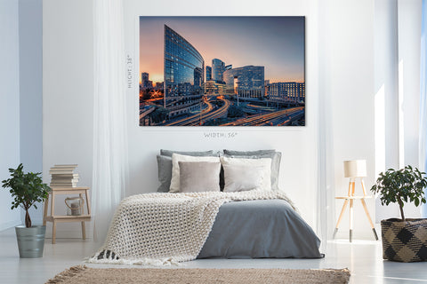 Canvas Print - Pariisin liiketoimintapiirin kaupunkikuva #E0240