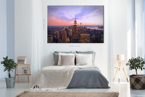 Impression sur toile - Horizon de Manhattan, New York #E0388